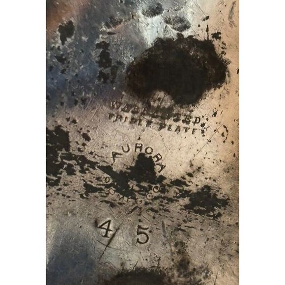 ANTIQUE AURORA S.P. MFG & CO. SILVERPLATE NAPKIN RING HOLDER 45 Victorian Girl - Picture 2 of 9